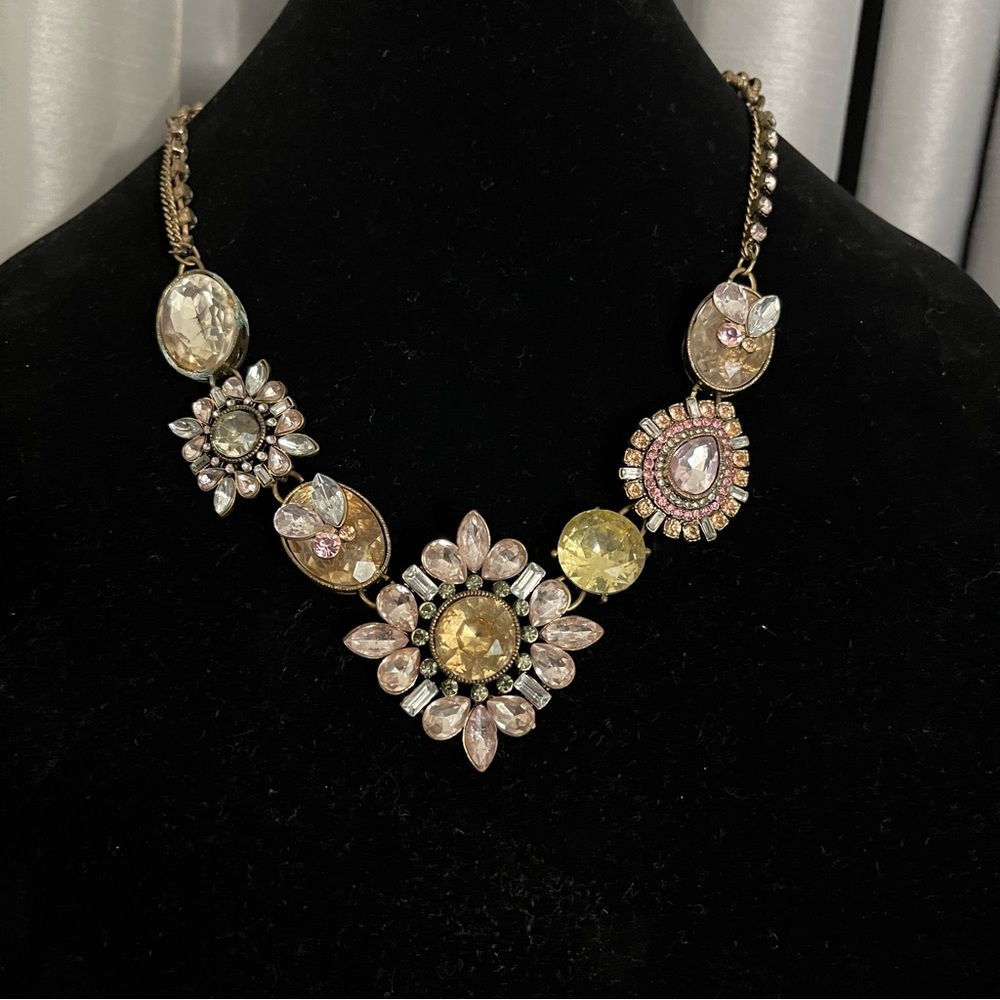 Vintage Mixed Crystals Necklace